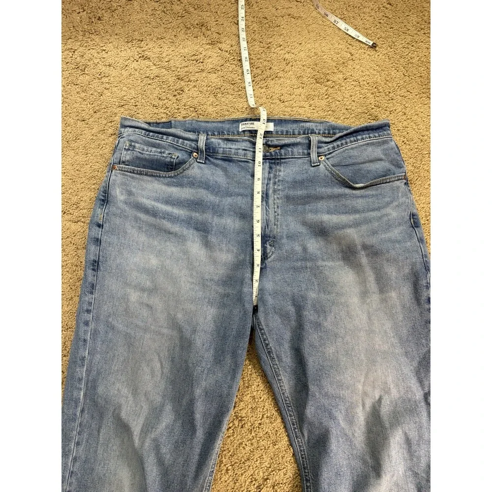 Levis Signature Gold Jeans Men 38x28‎ Athletic Medium Blue Denim Tapered Leg